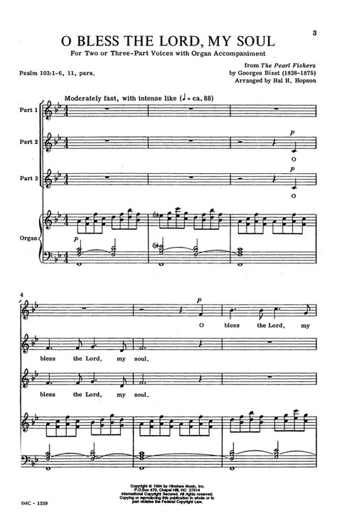 O Bless The Lord My Soul Sheet Music By Hal H Hopson SKU Stanton S Sheet Music