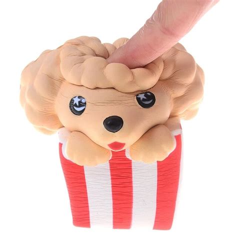 Kawaii Soft Squishies Dog Poodle Toy Slow Rising Relieves Stress