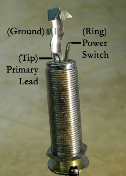 Both tip and ring conductors are switched (normally closed). 1 4 Stereo Jack Wiring Diagram