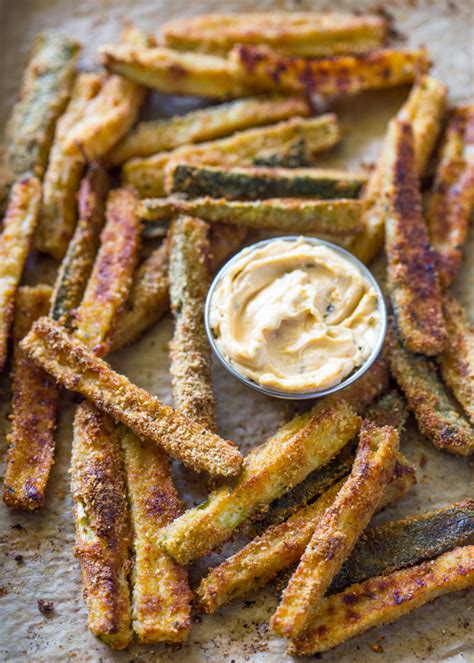 Slices of zucchini baked until crispy and cheese melted on top with simple spices. The Best Crispy Baked Zucchini Fries | Gimme Delicious