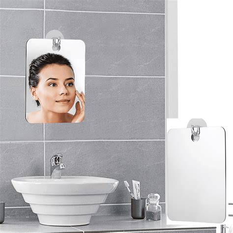 For Bathroom Travel Fogless Mirror Fog Free Shower Mirror Shaving Mirror Anti Fog Portable