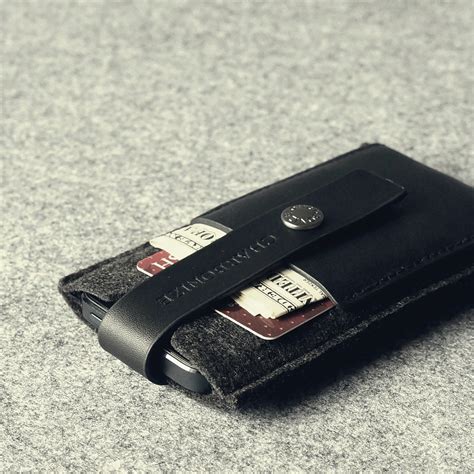 Leather Iphone 55s Wallet Black Charbonize Touch Of Modern