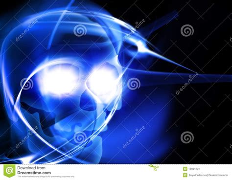 Glowing Skull Stock Image Image Of Medicine Technique 16981231