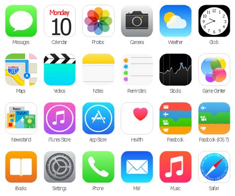 Printable Apple Iphone Icons