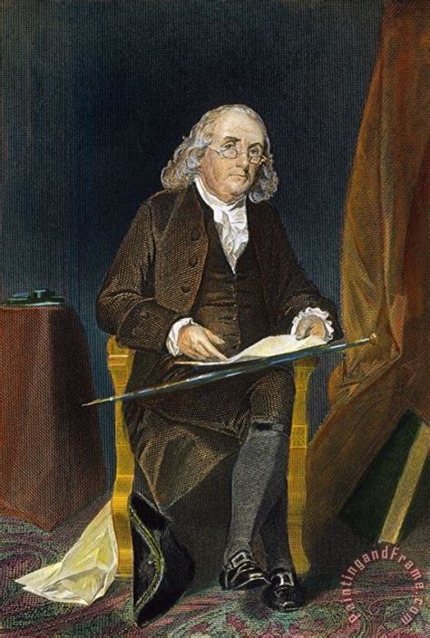 Others Benjamin Franklin Painting Benjamin Franklin Print For Sale
