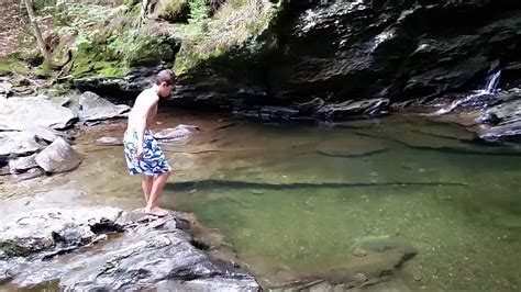 Jumping Into A Secret Swimming Hole Vermont USA YouTube