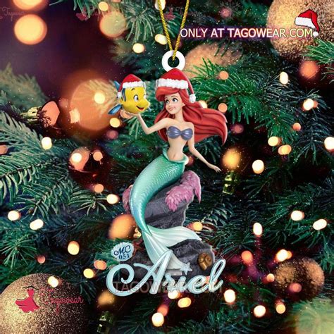 Ariel Christmas Ornament Tagowear
