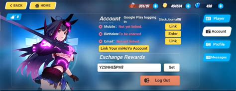 Honkai Impact Redemption Codes Touch Tap Play