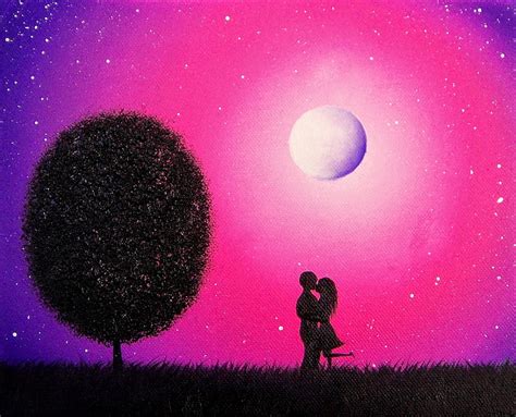 Moonlight Romance Rachel Bingaman Art Moon Luminos Romance Black