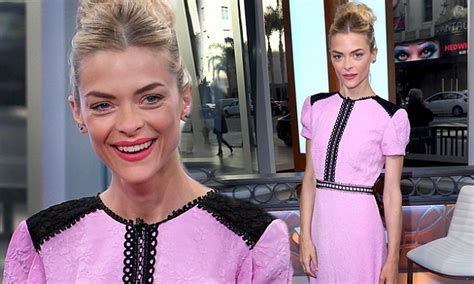 Jaime King Cuts A Feminine Figure As She Makes An Appearance On Hollywood Today Live Daily
