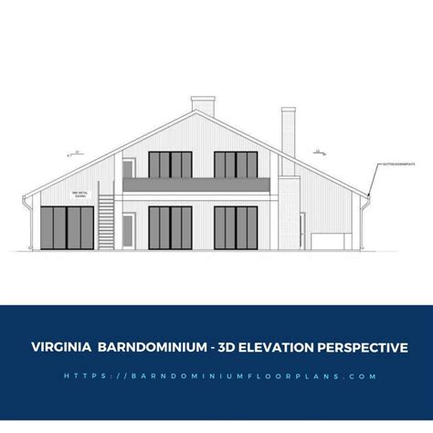 Virginia Barndominium 3700 Sq Ft Floor Plan With 2nd Story Loft Deck