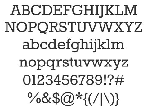Very Clean And Simple Rokkitt Sample Free Font Slab Serif Fonts