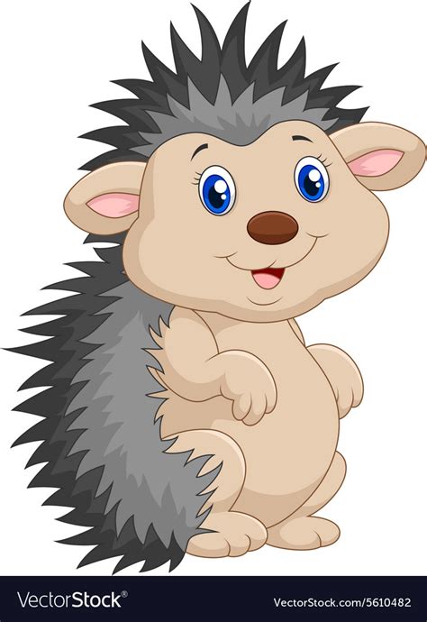 Cartoon Cute Hedgehog Royalty Free Vector Image