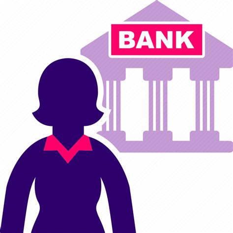 Bank Banking Business Woman Icon Download On Iconfinder
