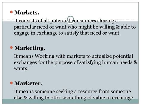 The Core Concept Of Marketing