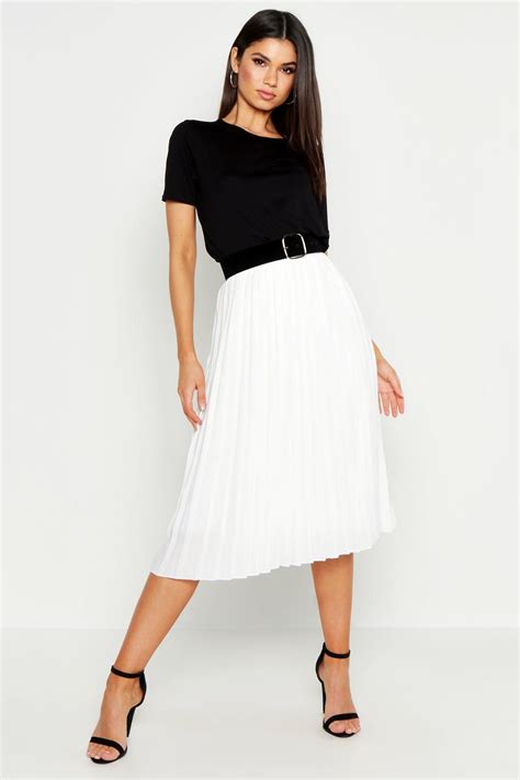 Pleated Midi Skirt White Midi Skirt Outfit Pleated Skirt Outfit