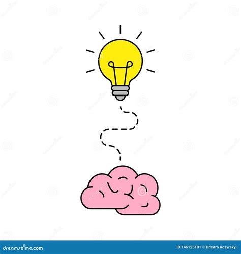 Bright Idea Icon Bulb Icon Brainstorming Creativity Idea Vector