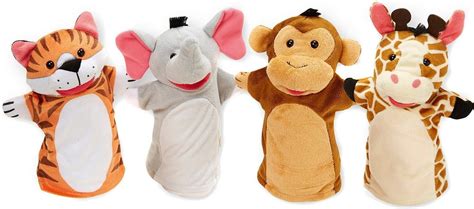 Buy Melissa And Doug Zoo Friends Hand Puppets Set Of 4 From £1374