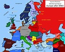Blank map of Europe 1918 (IM, Outdated) by EricVonSchweetz on DeviantArt