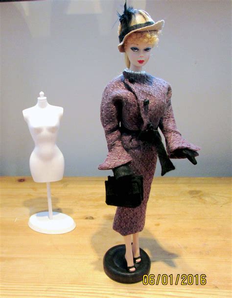 From Barbie In Paris 1959 The Original Was Beige Suit And Pale Blue Hat
