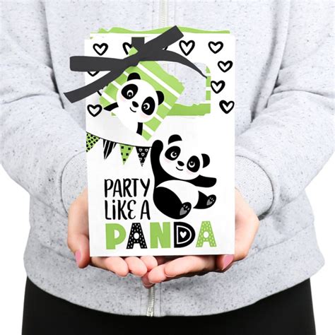 Party Like A Panda Bear Baby Shower Or Birthday Party Favor Etsy