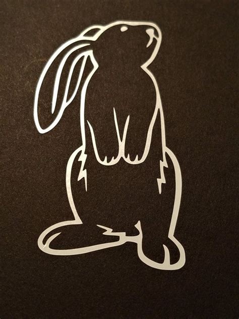 Rabbit Decal Bunny Decal Bunny Rabbit Decal Vinyl Decal Butterfly