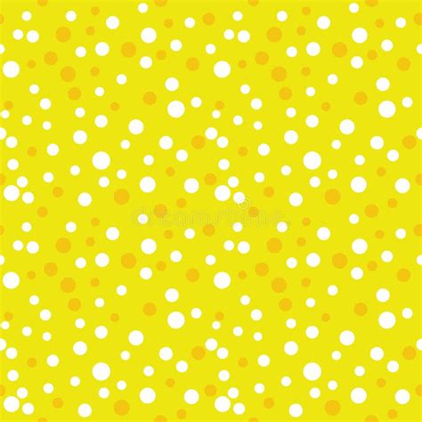 Seamless Polka Dot In Yellow Stock Vector Illustration Of Dotted