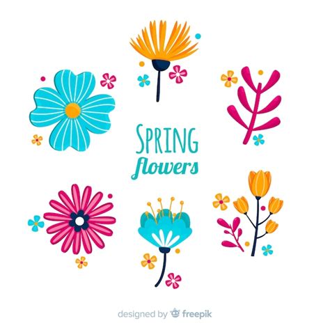 Free Vector Spring Flowers Pack