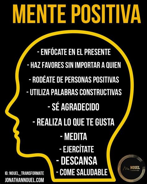 Consejos Para Mantener Una Mente Positiva Transformate 💫 ⠀ Mente