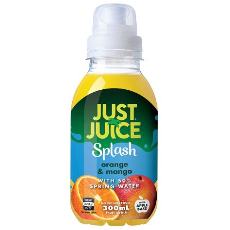 Just Juice Just Juice Splash Orange And Mango 300ml The Warehouse