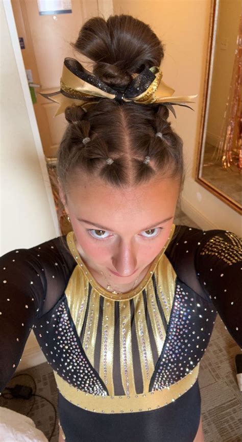 Pin By Danelle Facer On Gymnastics Hair In 2023 Competition Hair