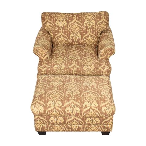 Bloomingdales Roll Arm Accent Chair With Ottoman 80 Off Kaiyo