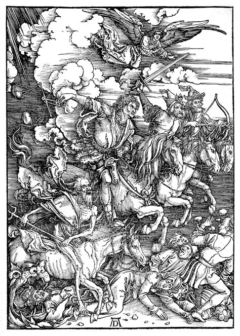 The Four Horsemen Of The Apocalypse 1498 By Albrecht Durer Artchive