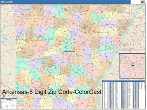 Arkansas Zip Code Map From