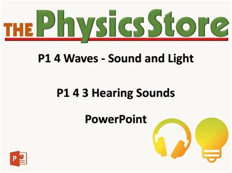 Ks3 Physics Aqa P1 4 3 Hearing Sounds Teaching Resources