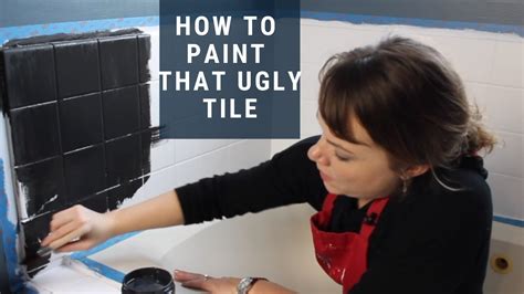 How To Paint Tile Easy Bathroom Renovation Youtube