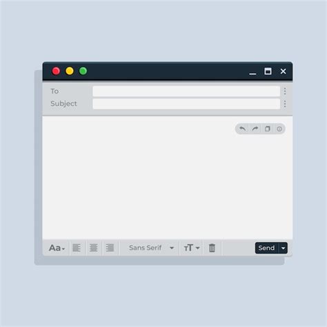 Premium Vector Flat Design Blank Email Template