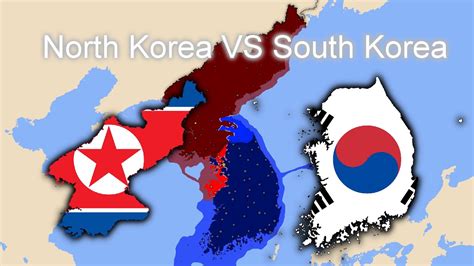 North Korea Vs South Korea Country Vs Country Simulation Animation