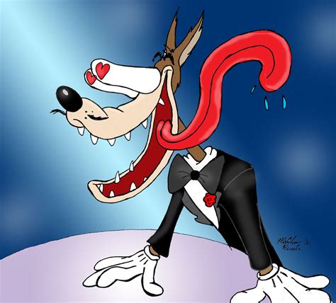 A Cartoon Dog With Its Mouth Open And Tongue Out