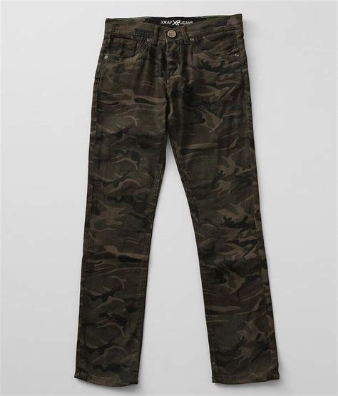 Boys X Ray Jeans Camo Stretch Jean Boys Jeans In Olive Camo Buckle