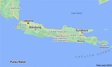 Kondisi Geografis Pulau Jawa Berdasarkan Peta Luas Hingga Pegunungannya
