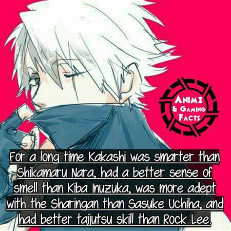 Kakashi Hatake Facts ♥♥♥ 6thhokage Anbu Genius Naruto Facts