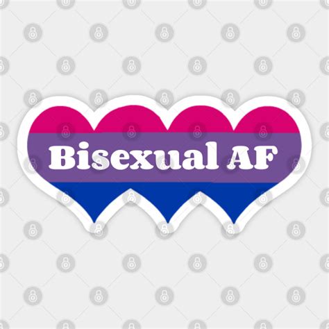 bisexual af bisexual pride sticker teepublic