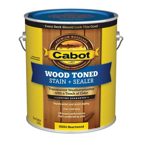 Cabot 1 Gallon Wood Toned Deck And Siding Stain Heartwood 140 19204 07