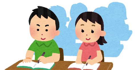 教室で勉強をする子どもたちのイラスト かわいいフリー素材集 いらすとや