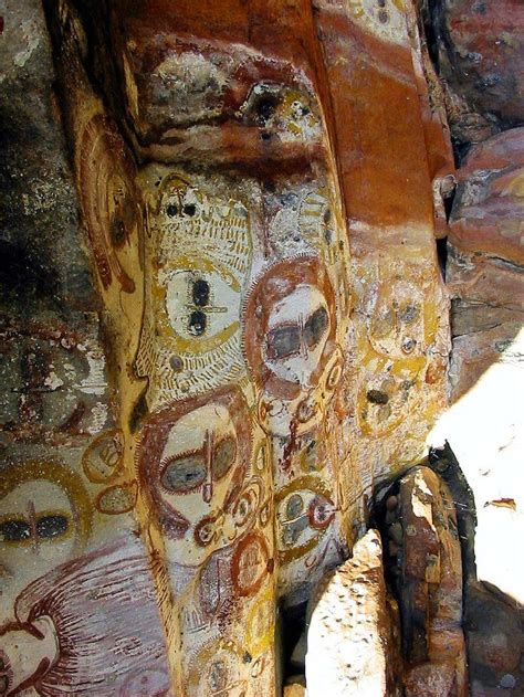 Sacred Aboriginal Petroglyph Wandjina Overhang Australia