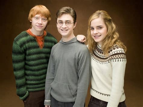 Rupert Grint Daniel Radcliffe E Emma Watson In Una Foto Promo Del Film