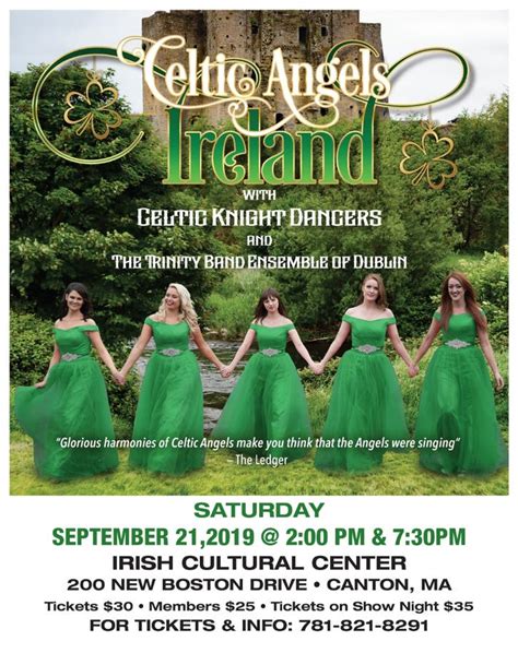 Sep 21 Celtic Angels Ireland Show At The Icc Canton Ma Patch