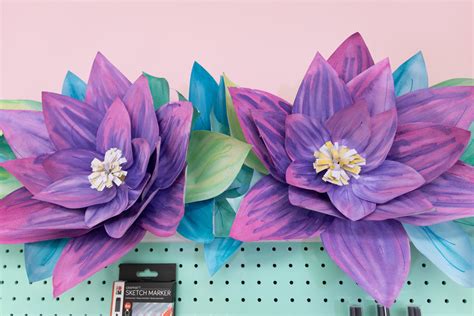 Diy Giant Watercolor Paper Flowers Craft Box Girls