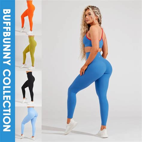 buffbunny leggings yoga high waist push up sport women fitness trainer tight outfits seamless